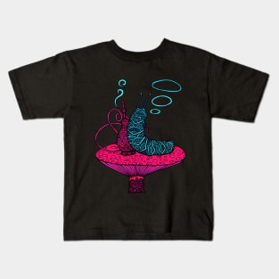 Hookah Smoking Caterpillar V.6.0 Kids T-Shirt